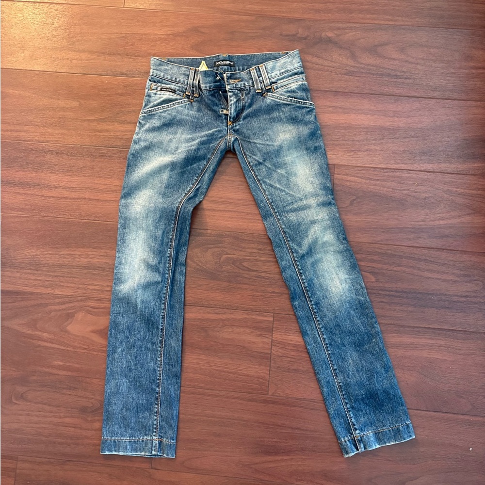 Dolce & Gabbana Blue Slim Bootcut Jeans